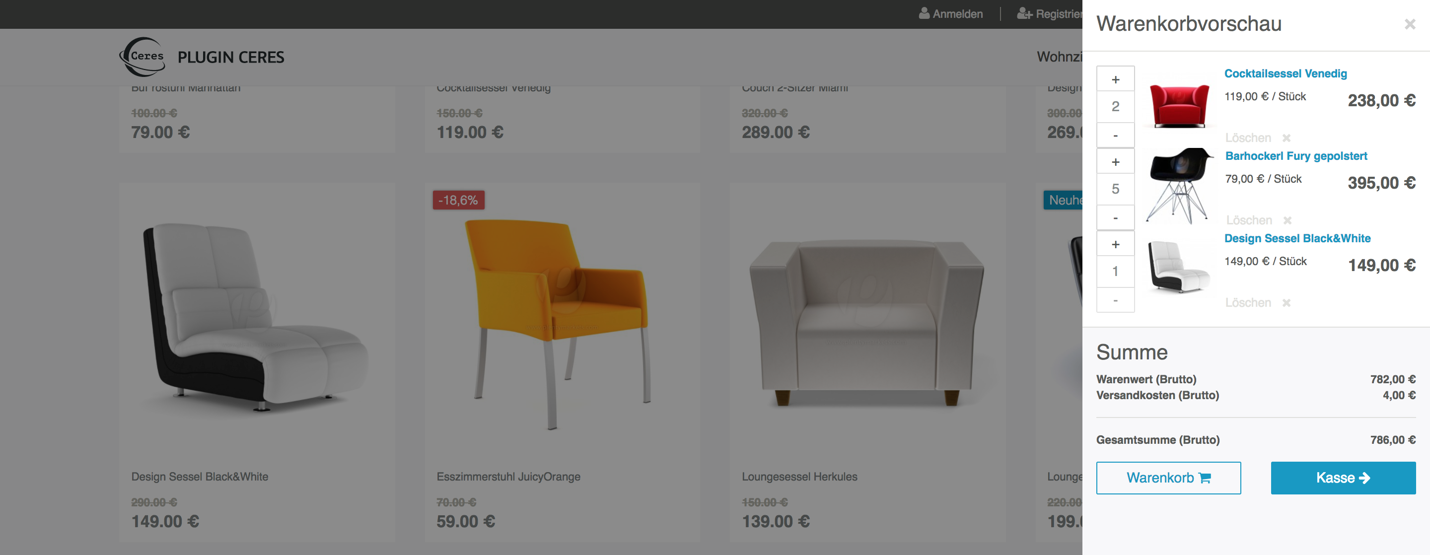 Ceres Online Shops Plentymarketplace
